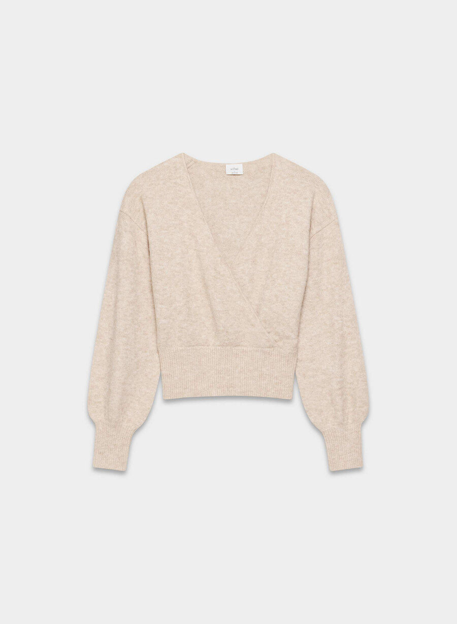 softspoke dear sweater heather light oatmeal