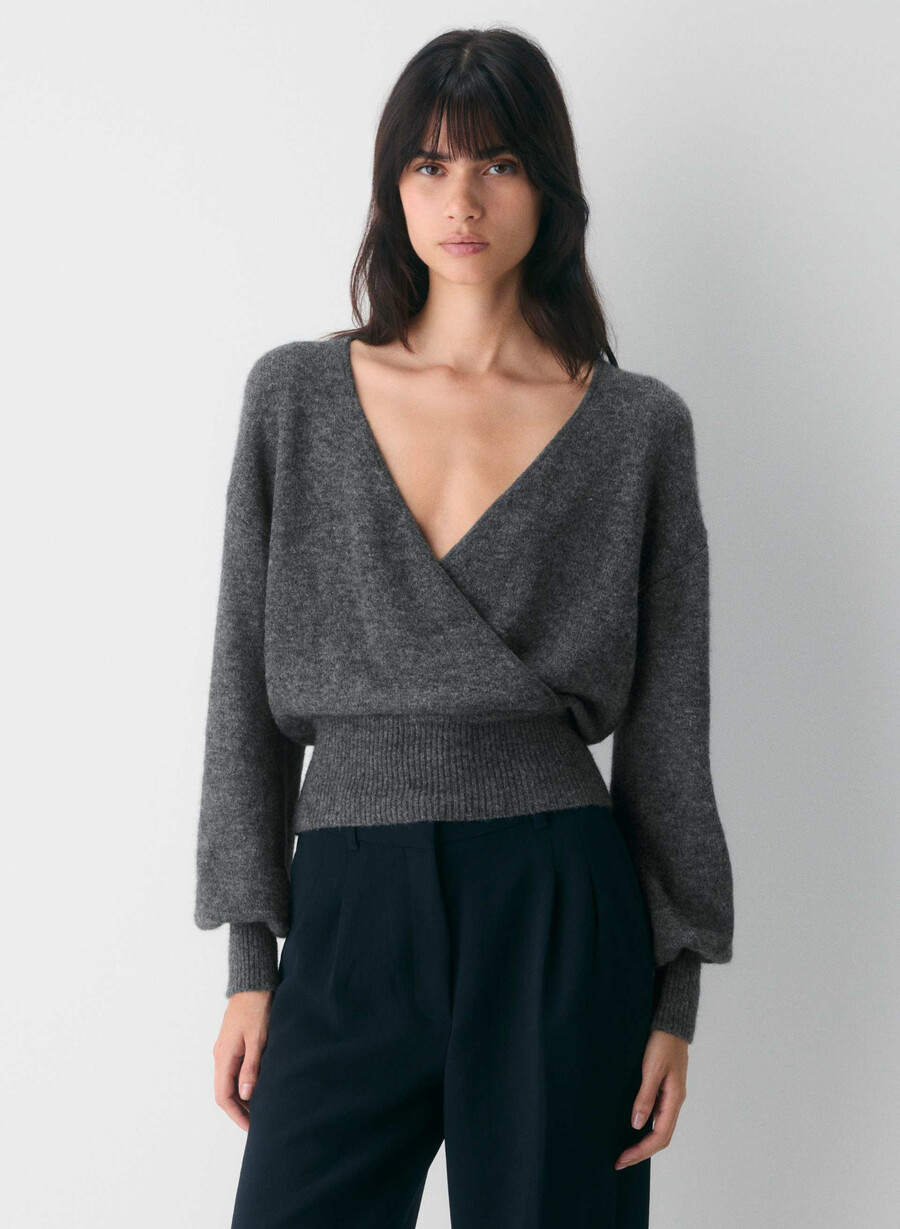 softspoke dear sweater heather charcoal