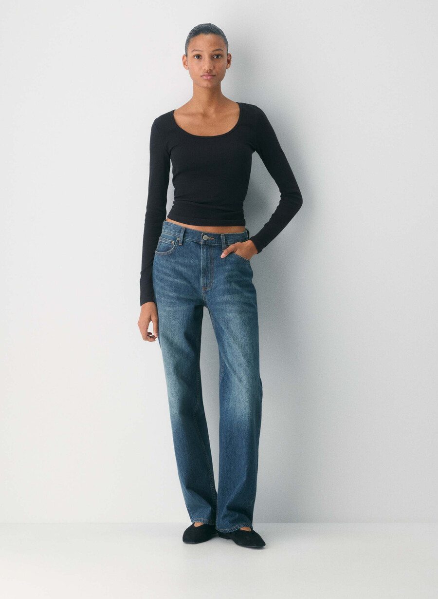 homestretch rib equalizer langarmshirt schwarz
