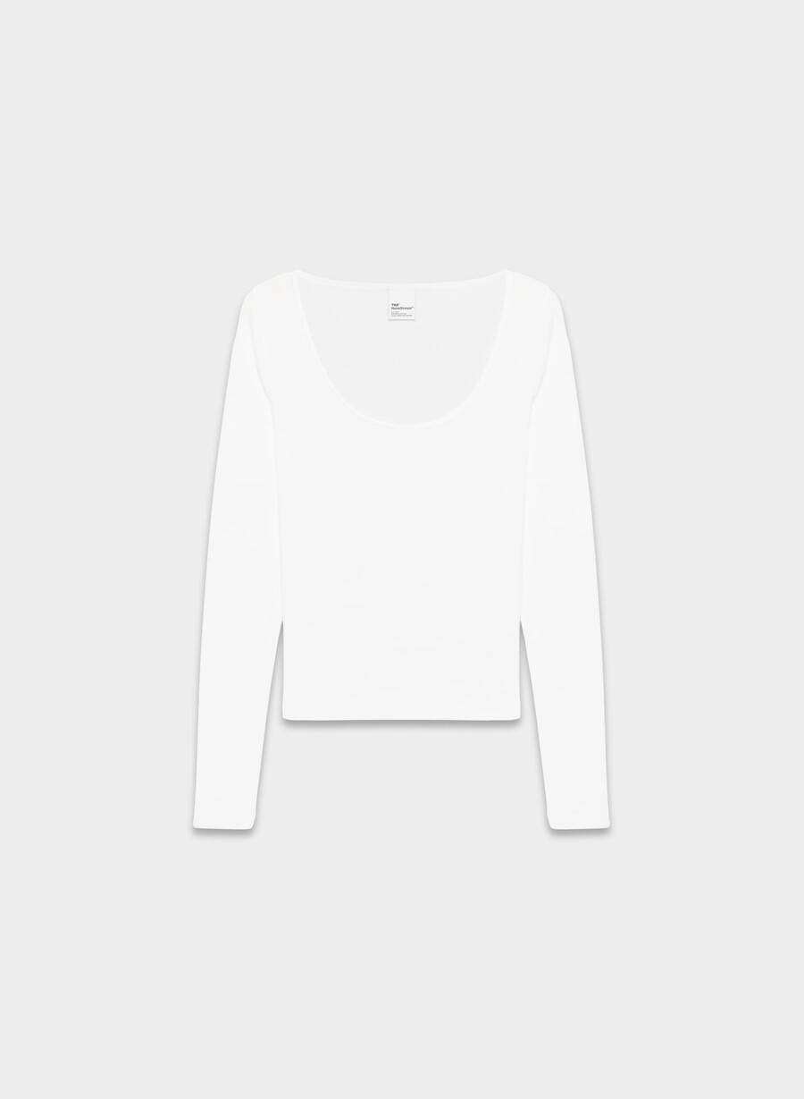 homestretch rib equalizer langarmshirt weiss