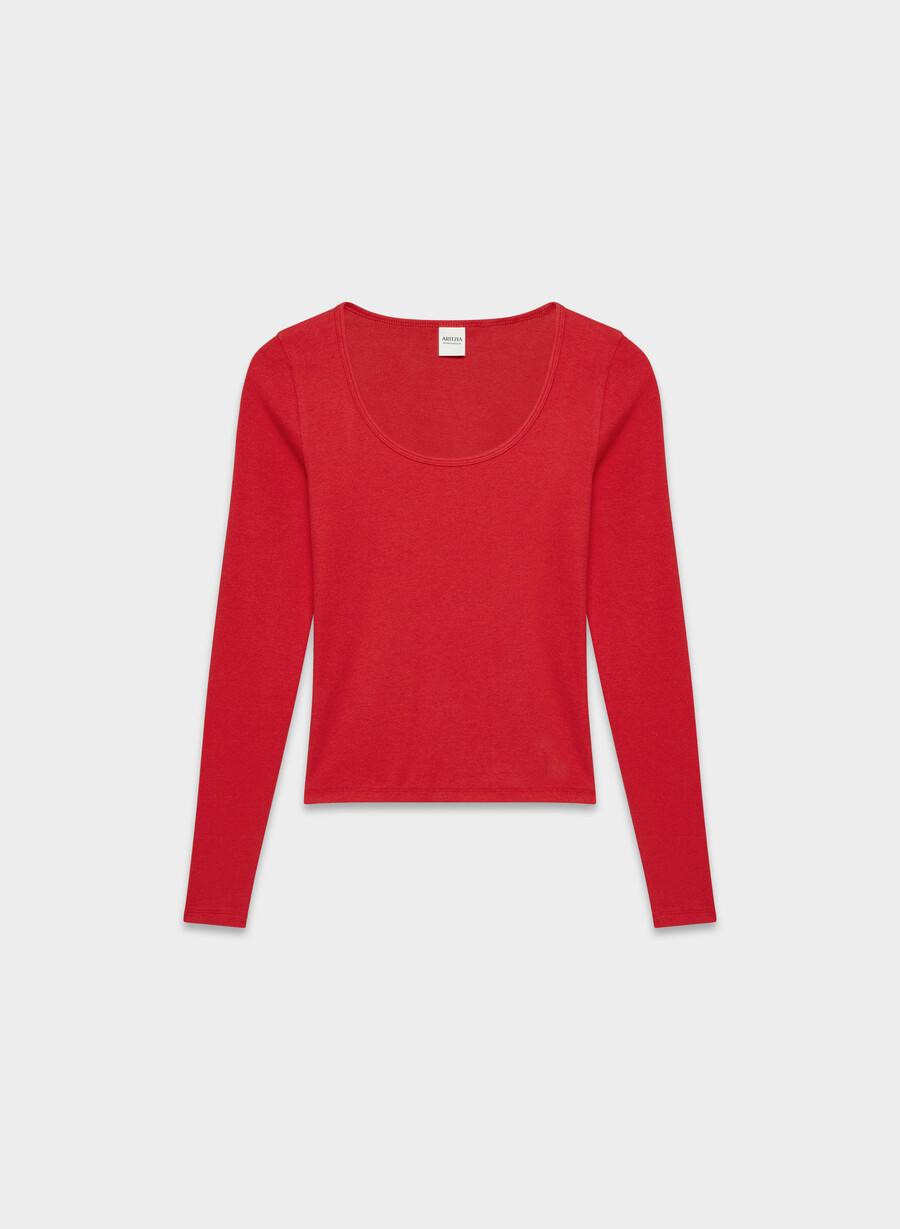 homestretch rib equalizer langarmshirt blinkendes rot