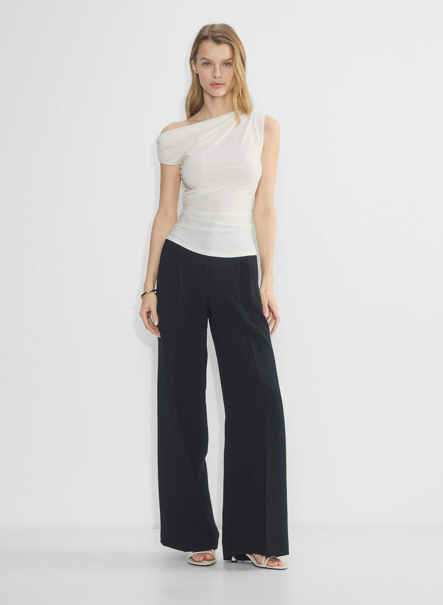 die effortless pant weite - crepette schwarz