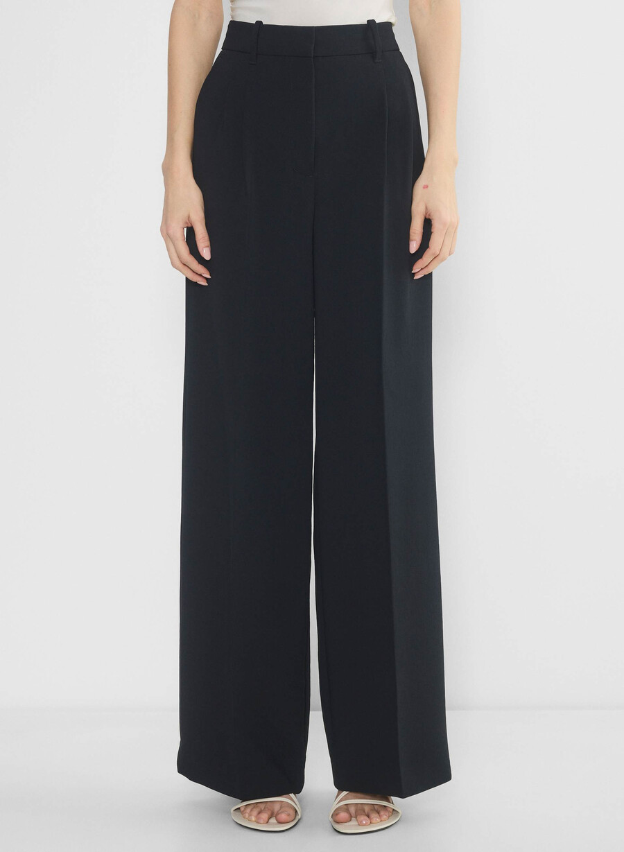 die effortless pant weite - crepette schwarz
