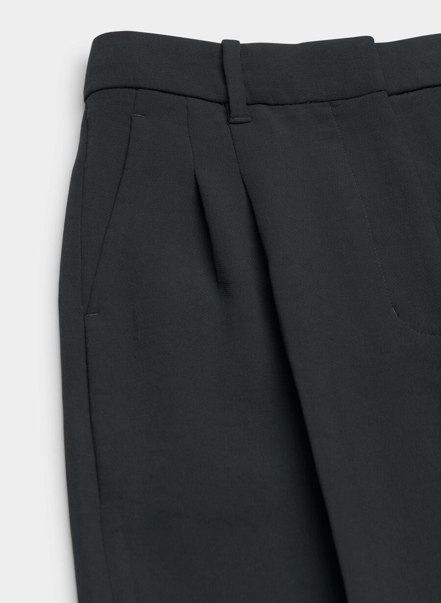 die effortless pant weite - crepette schwarz