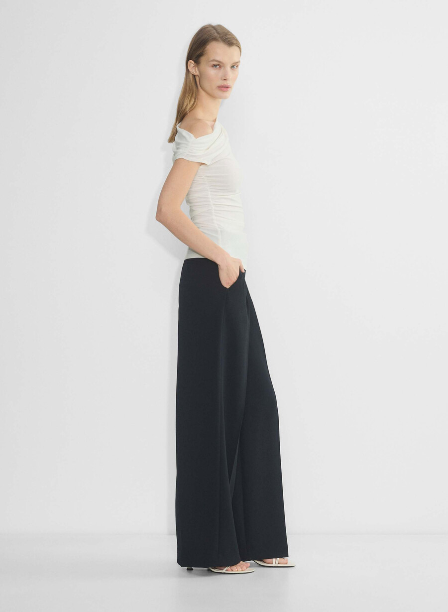 die effortless pant weite - crepette schwarz