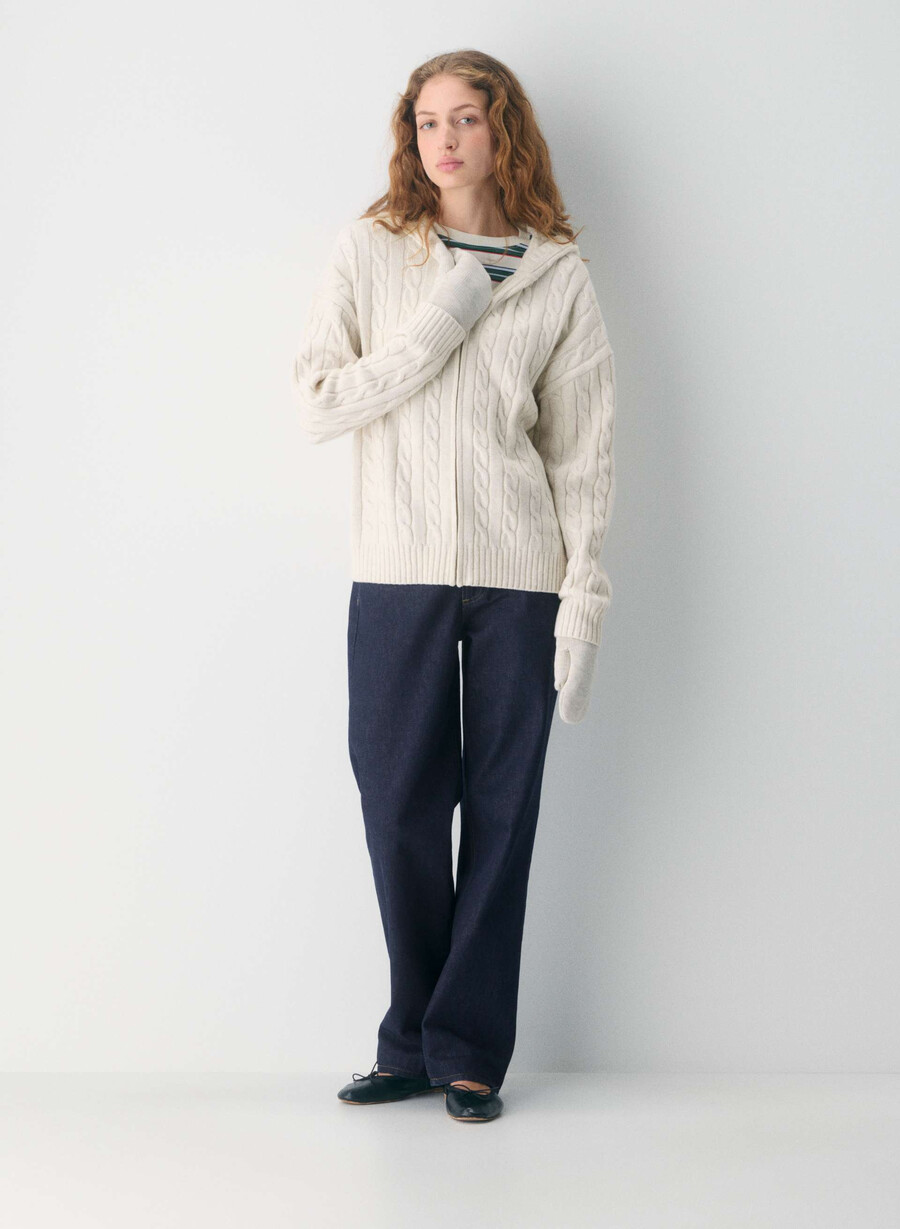 bundle mitten heather light oatmeal