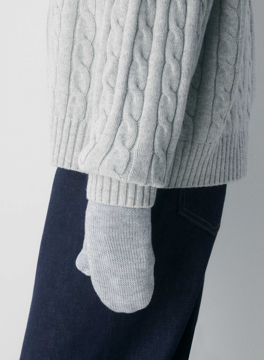bundle mitten heather chrome