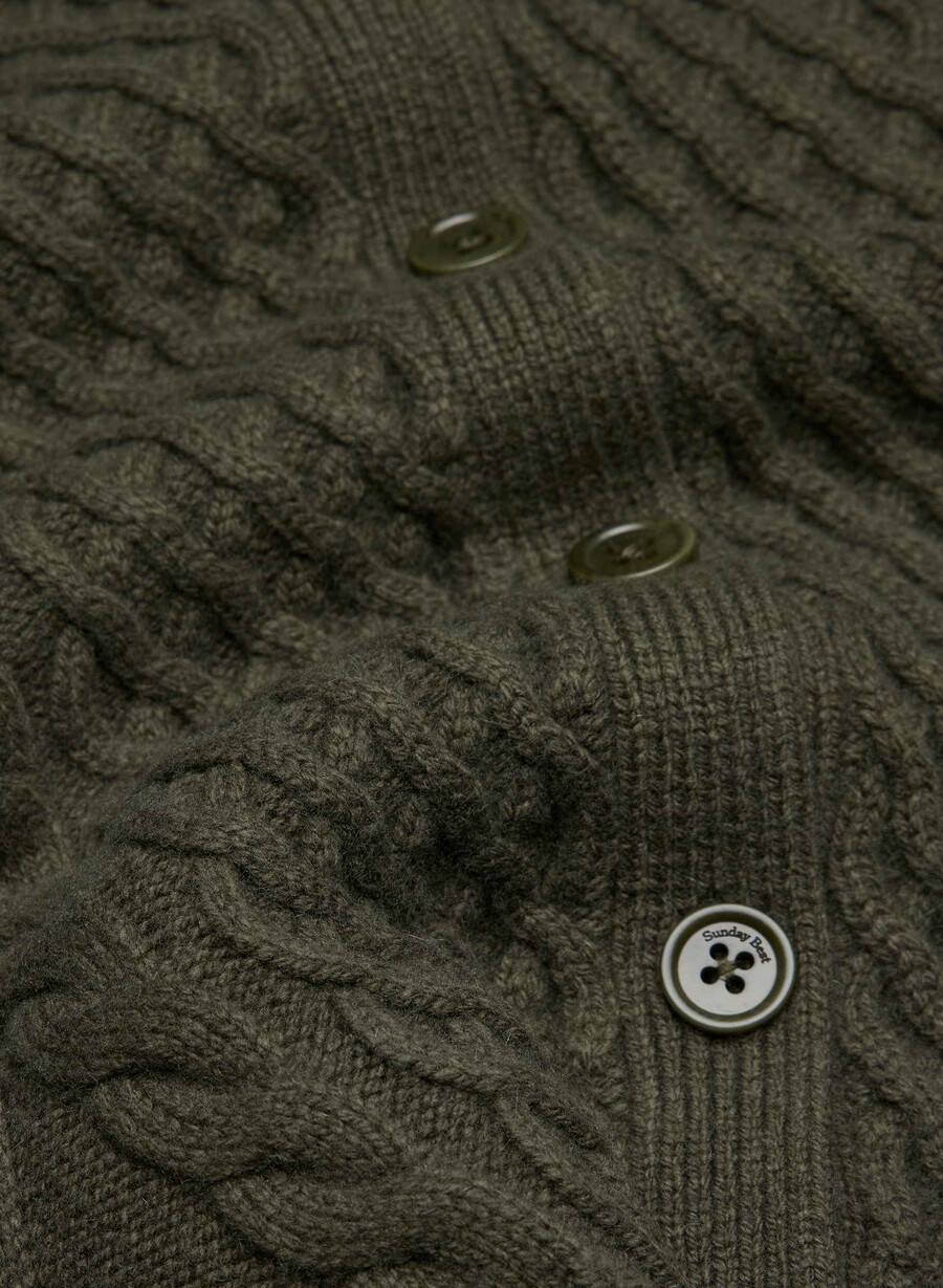 peggy cardigan dunkeloliv