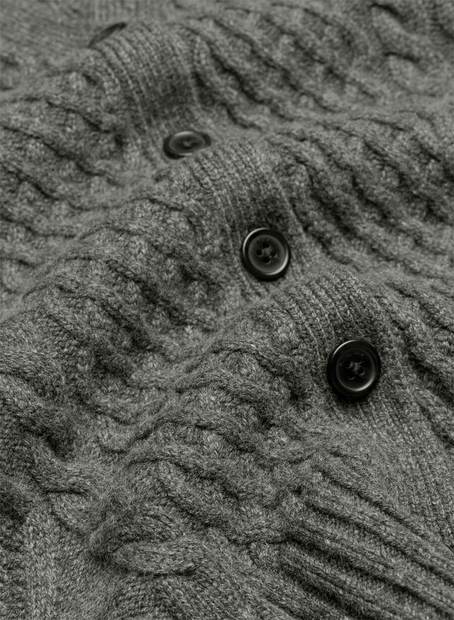 peggy cardigan heather charcoal