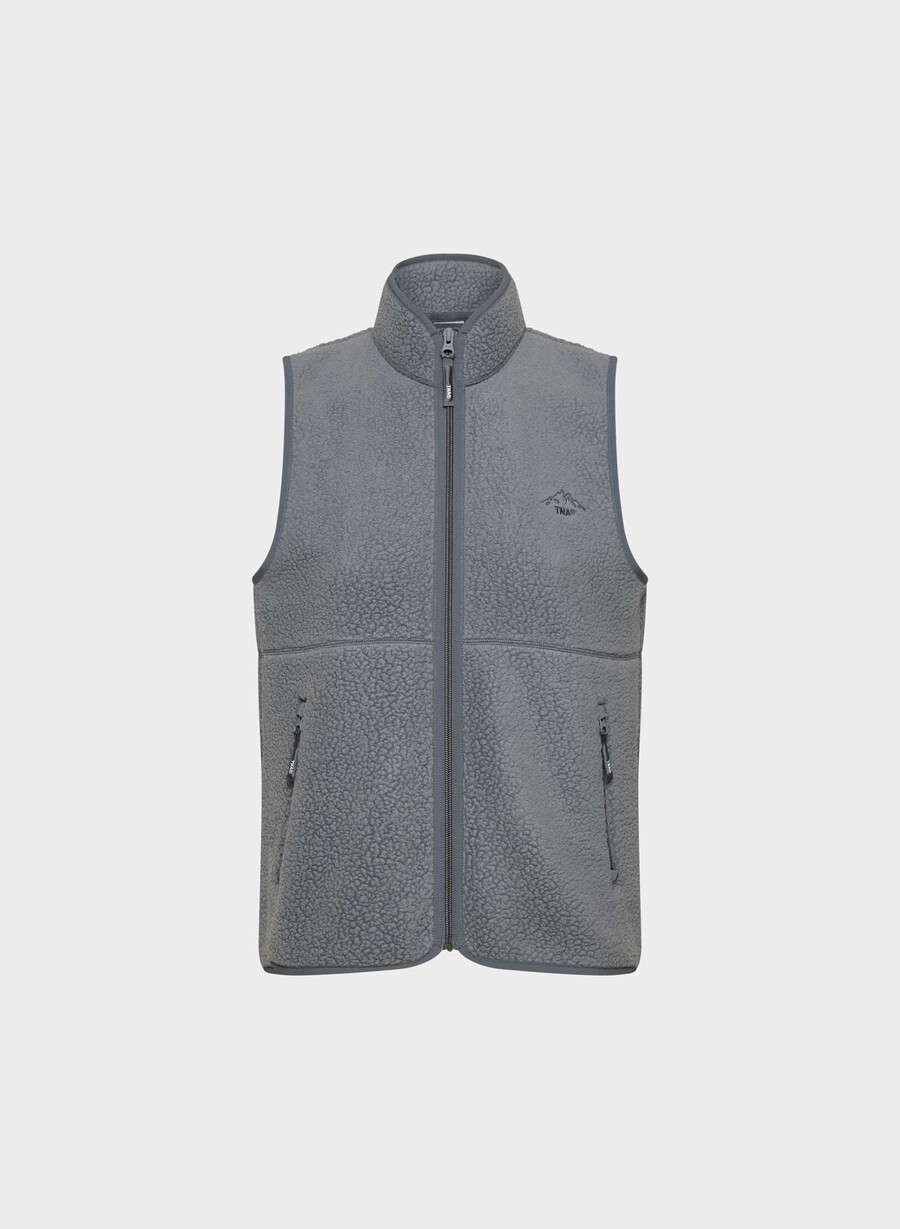 polartec thermal pro stehkragenweste vintage navy