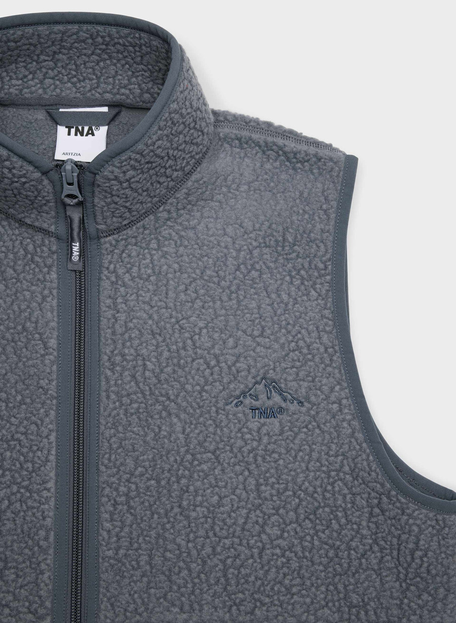 polartec thermal pro stehkragenweste vintage navy