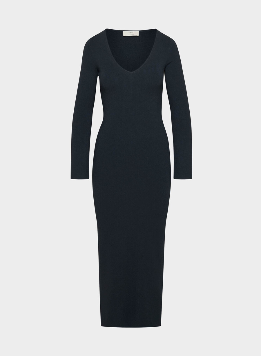 moore kleid dunkelblau