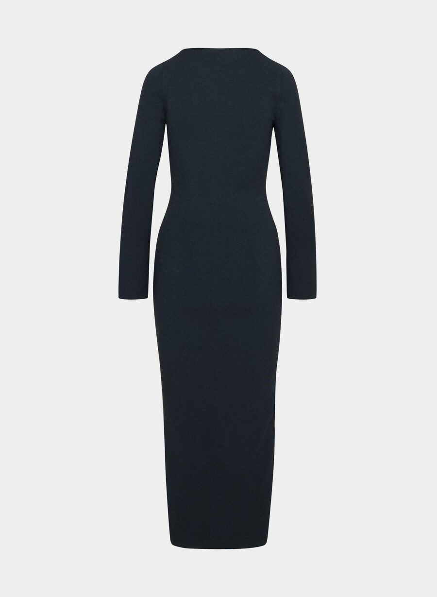 moore kleid dunkelblau