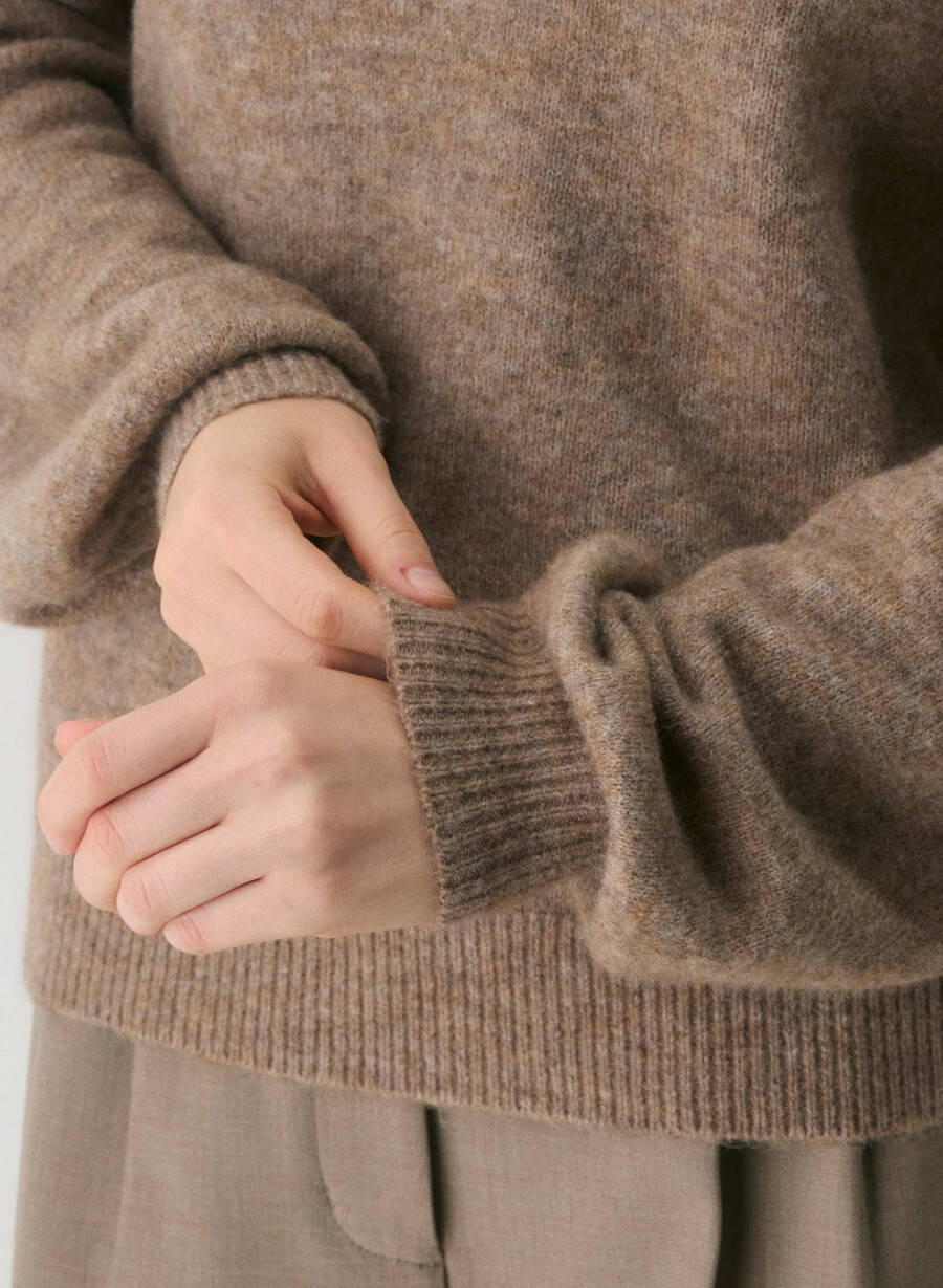 sonder pullover heather nomad taupe