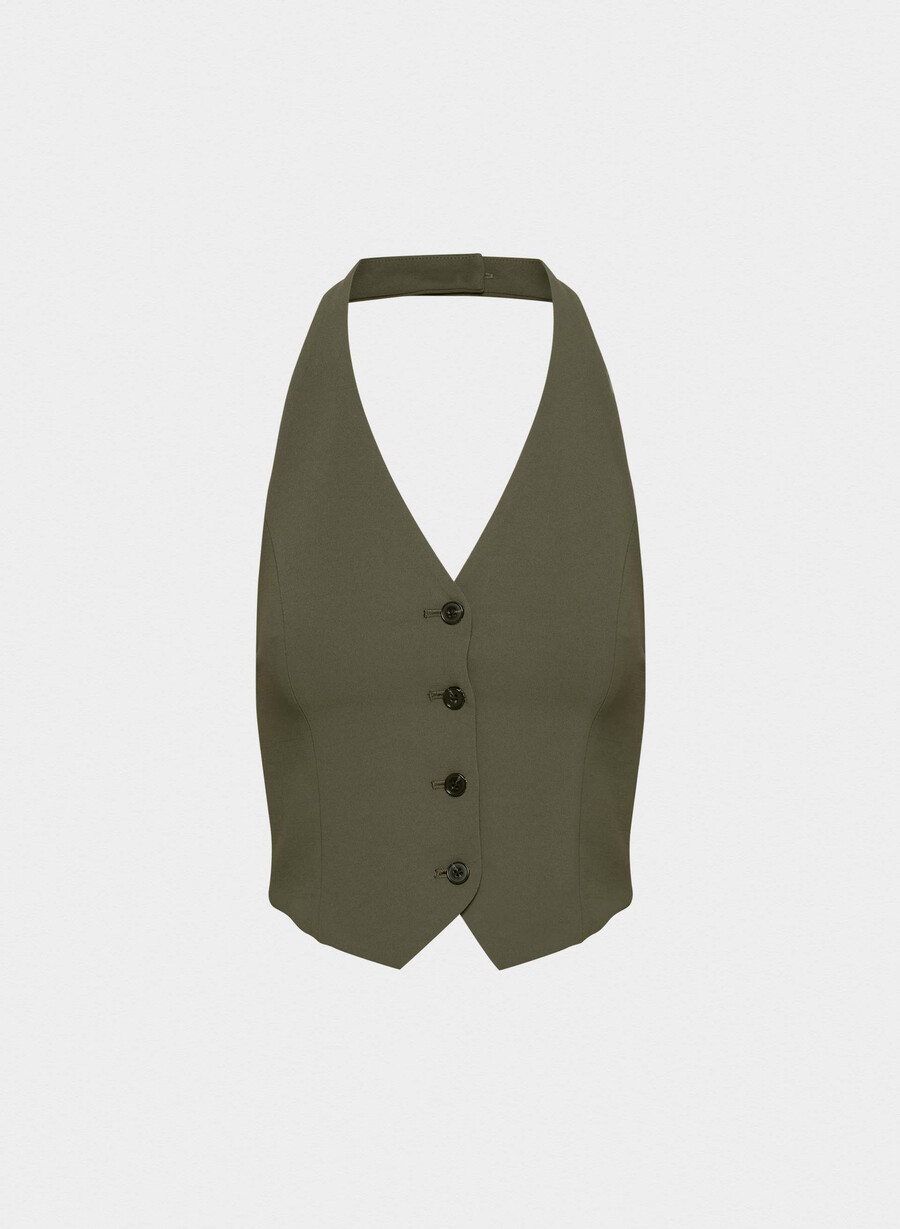 vito weste – crepette dunkel olive
