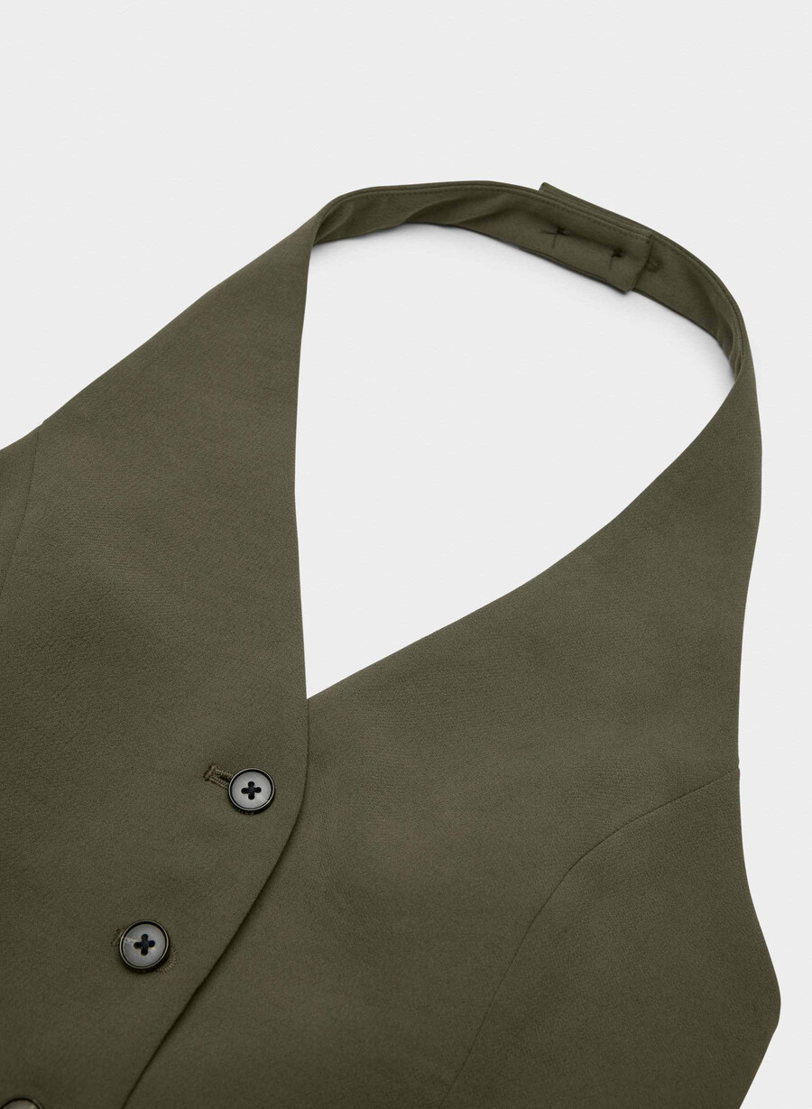 vito weste – crepette dunkel olive