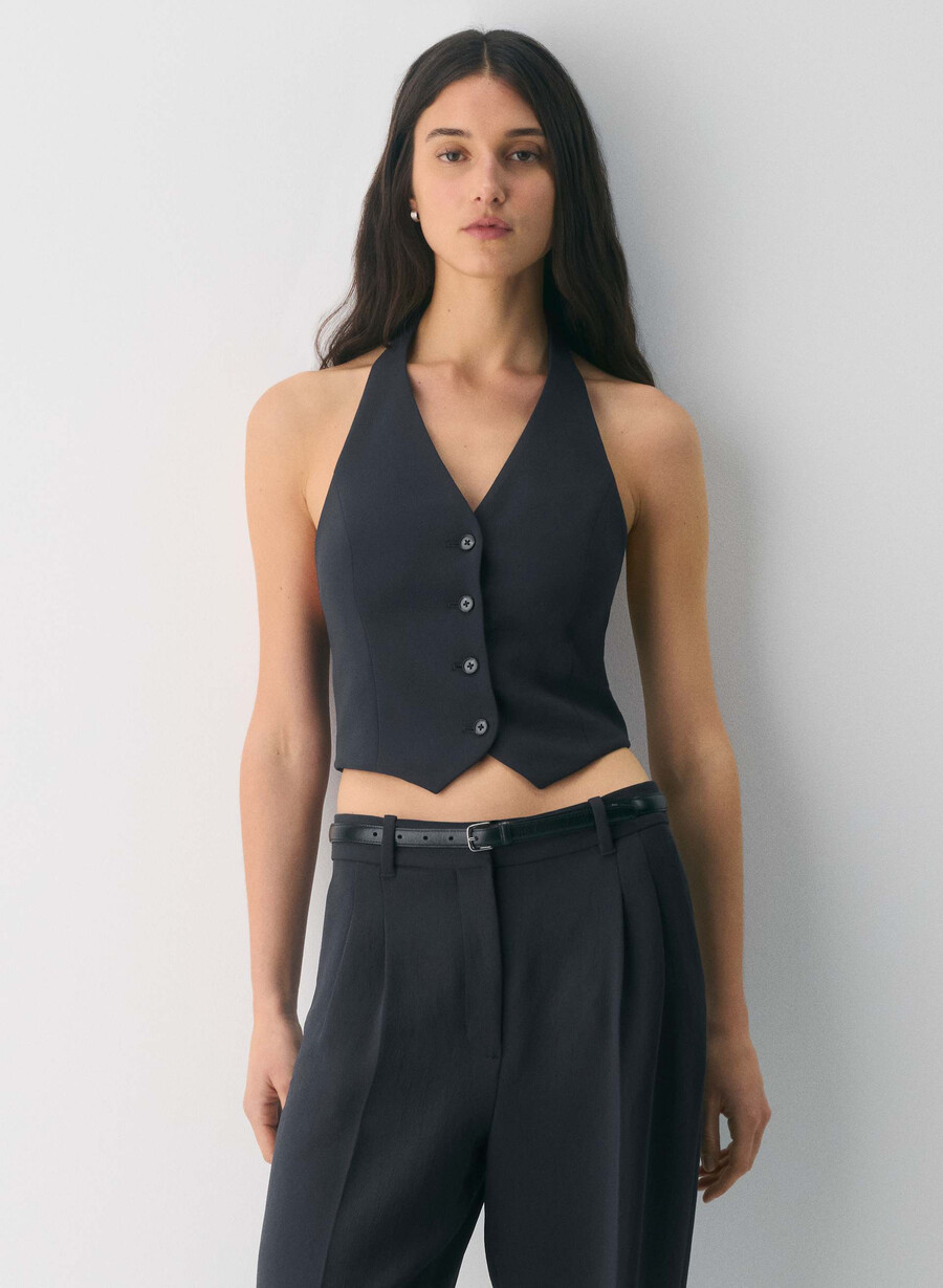 vito weste – crepette dark night navy