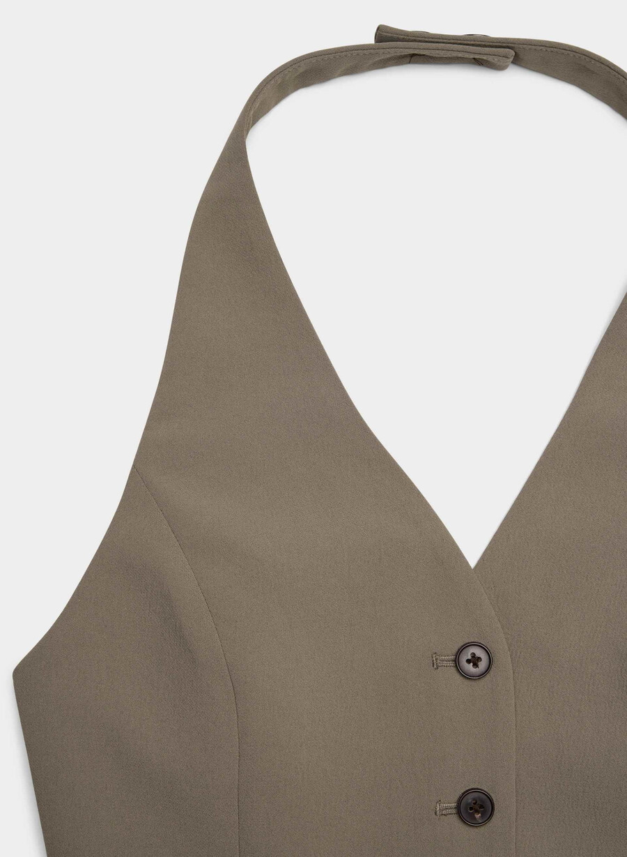 vito weste – crepette cola taupe