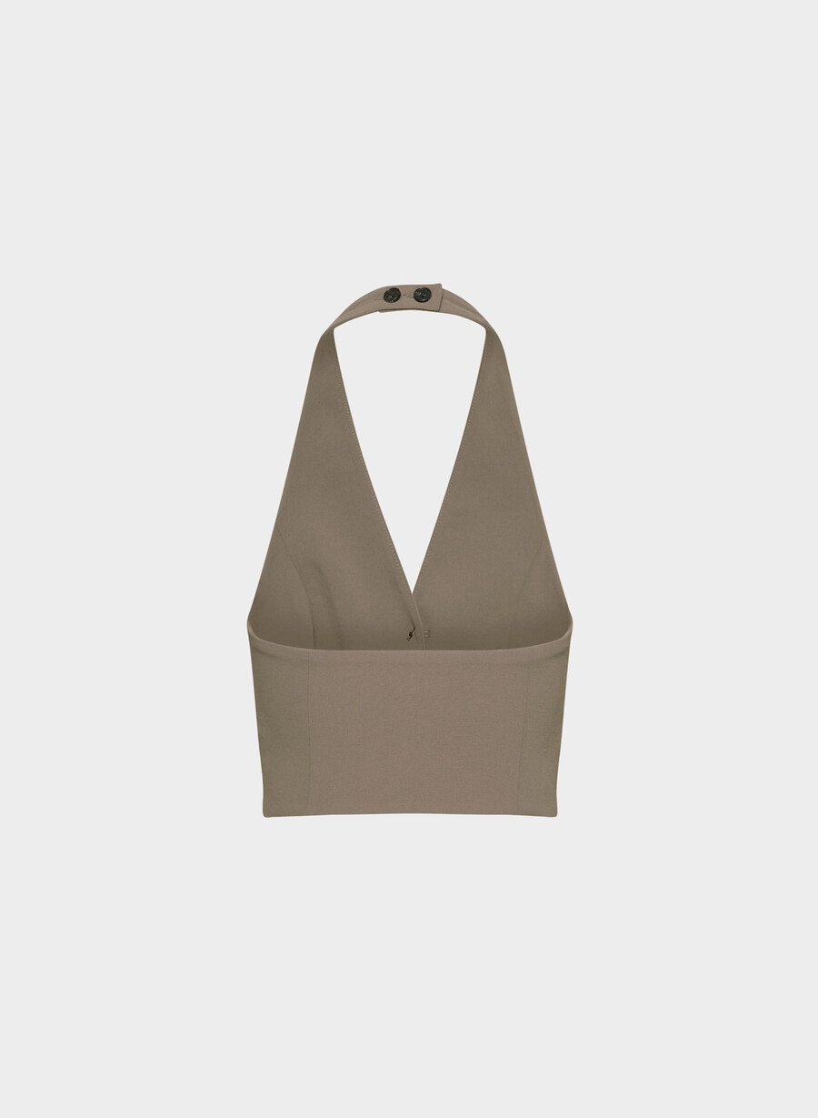 vito weste – crepette cola taupe