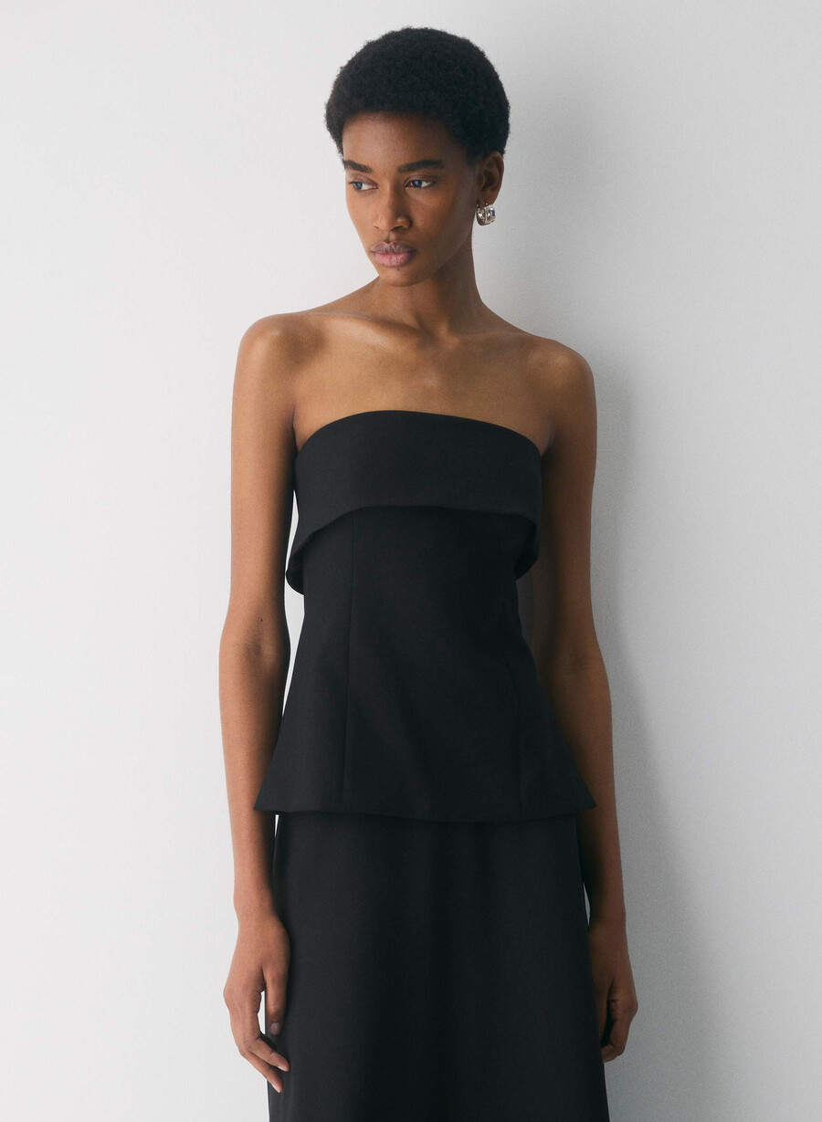 element tube top - reessential black