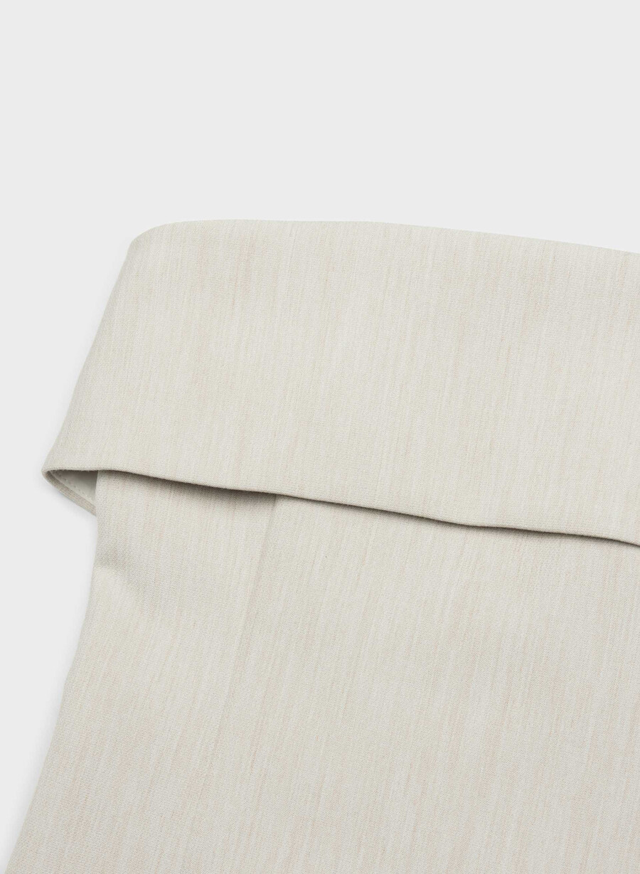 element tube top - reessential heather matte pearl