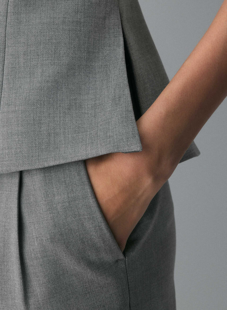 element tube top - reessential heather dark grey