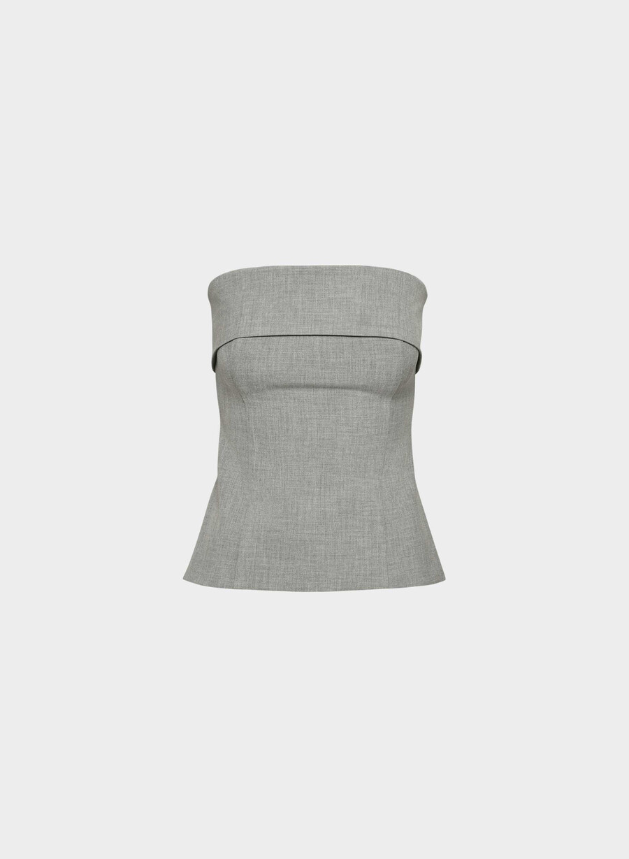 element tube top - reessential heather dark grey