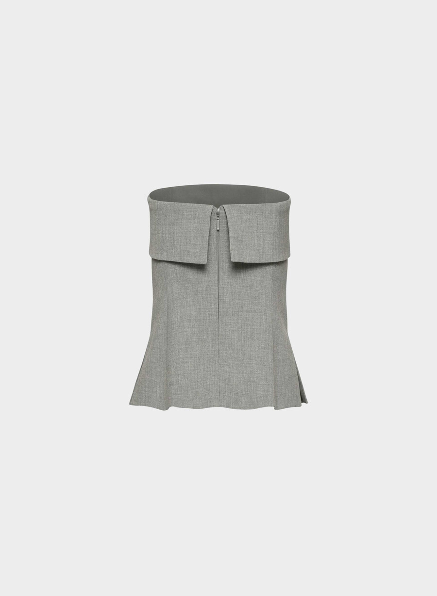 element tube top - reessential heather dark grey