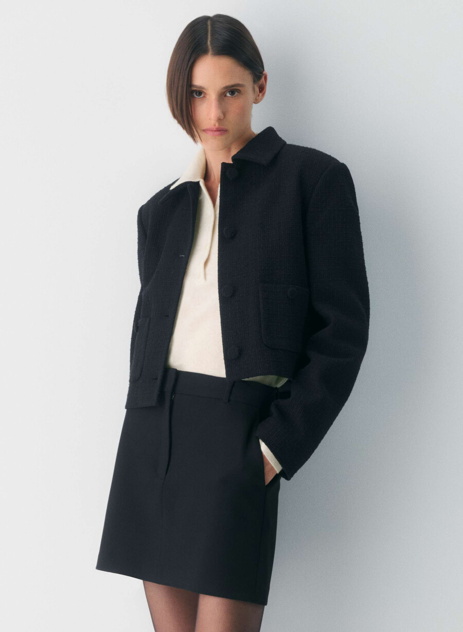chisel skirt - reessential black