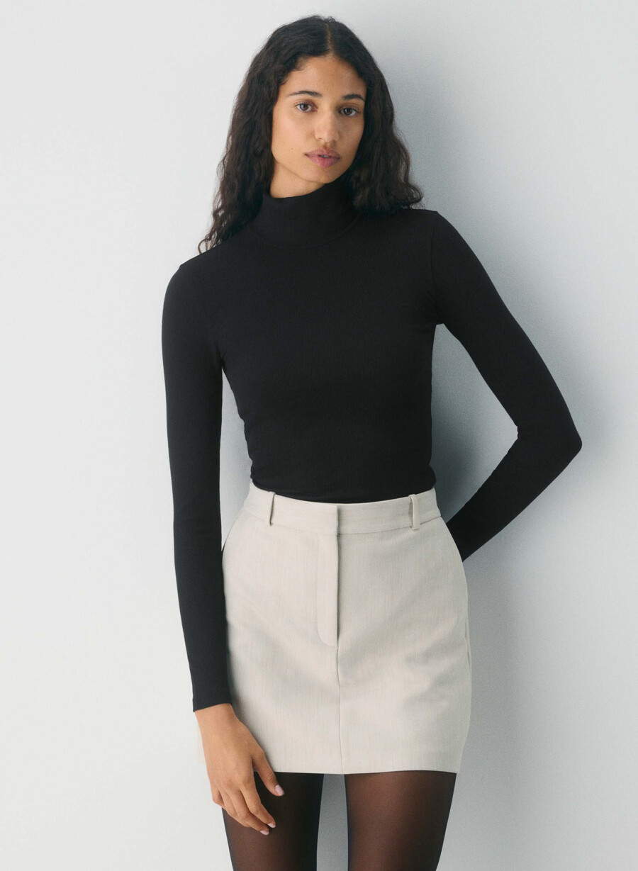 chisel skirt - reessential heather matte pearl