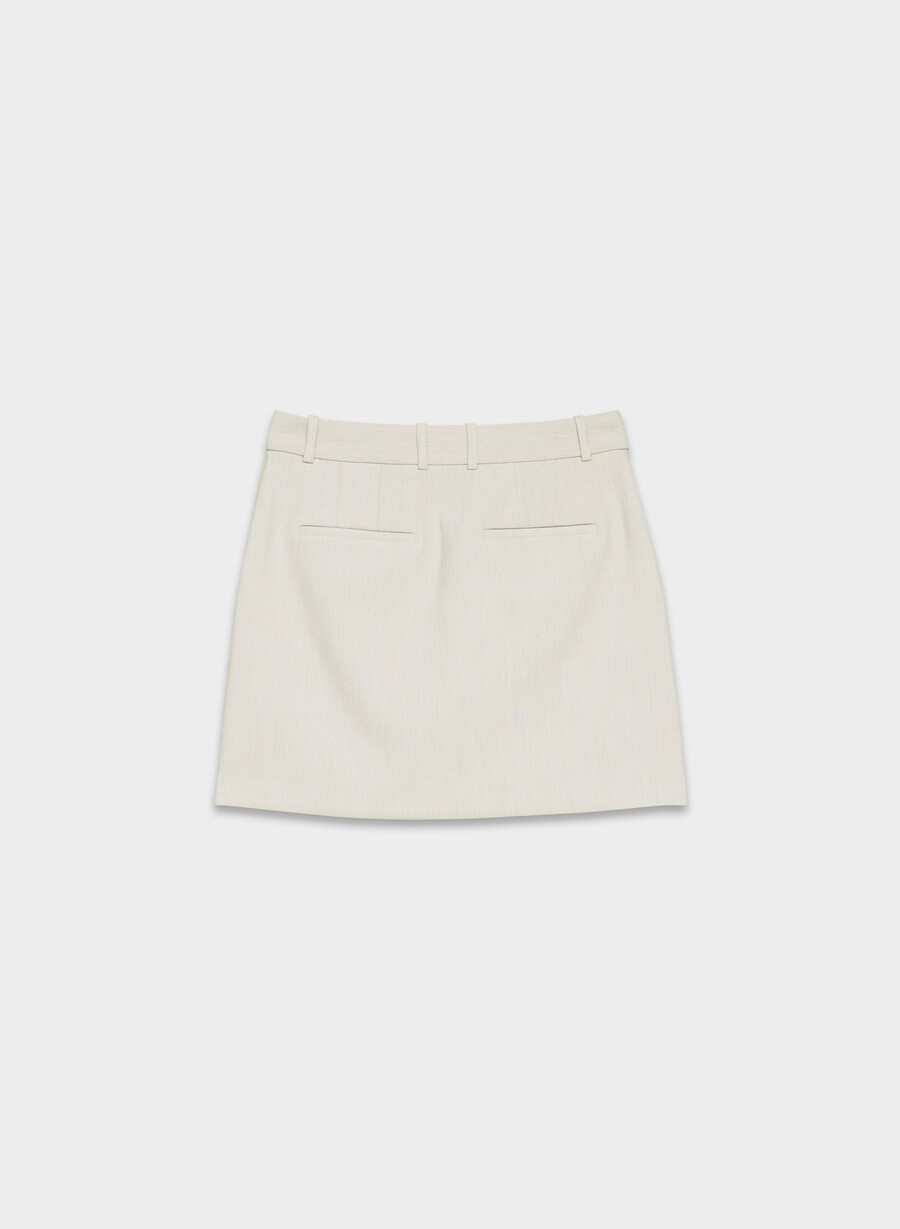 chisel skirt - reessential heather matte pearl