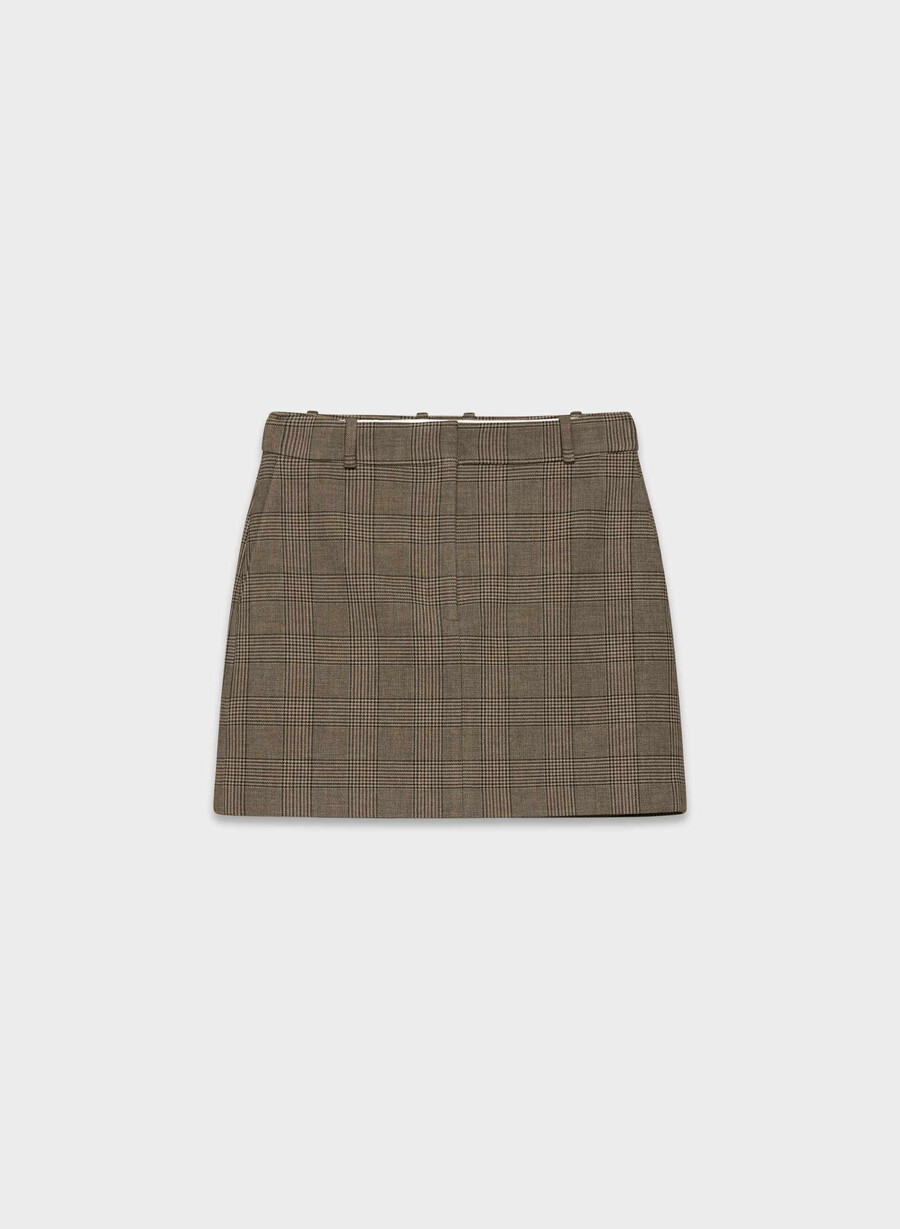 chisel skirt - reessential tyson chk browntaup