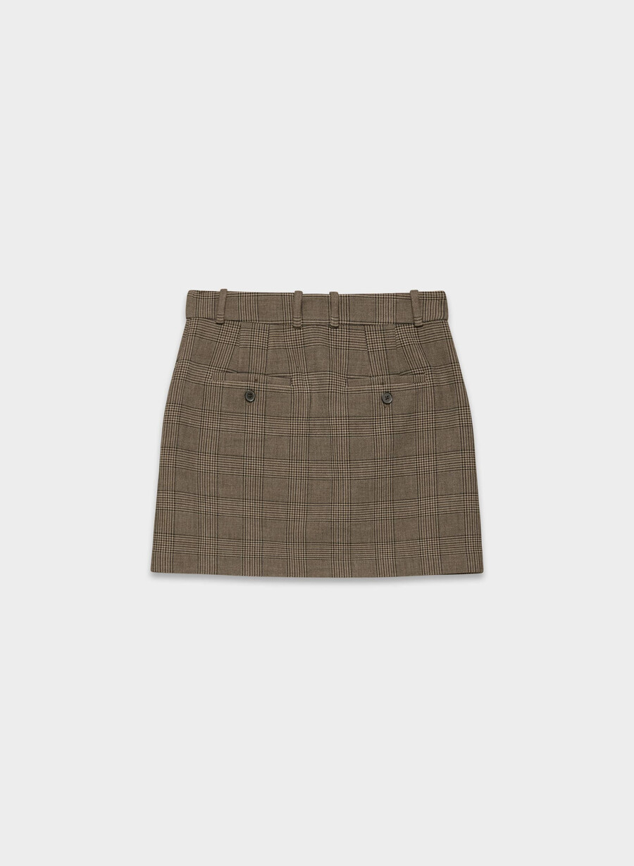 chisel skirt - reessential tyson chk browntaup