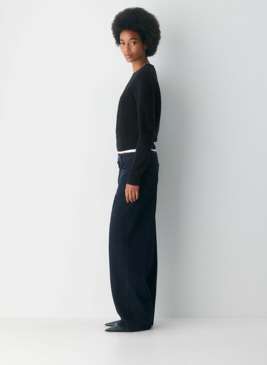 agolde low-slung baggy jeans crushed