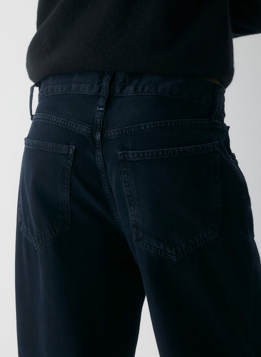 agolde low-slung baggy jeans crushed