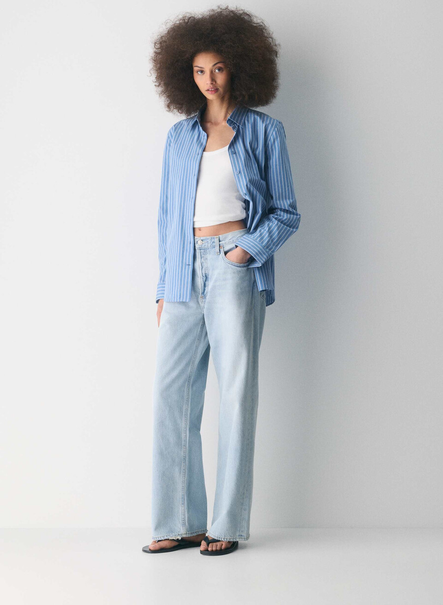 agolde low-slung baggy jeans spark