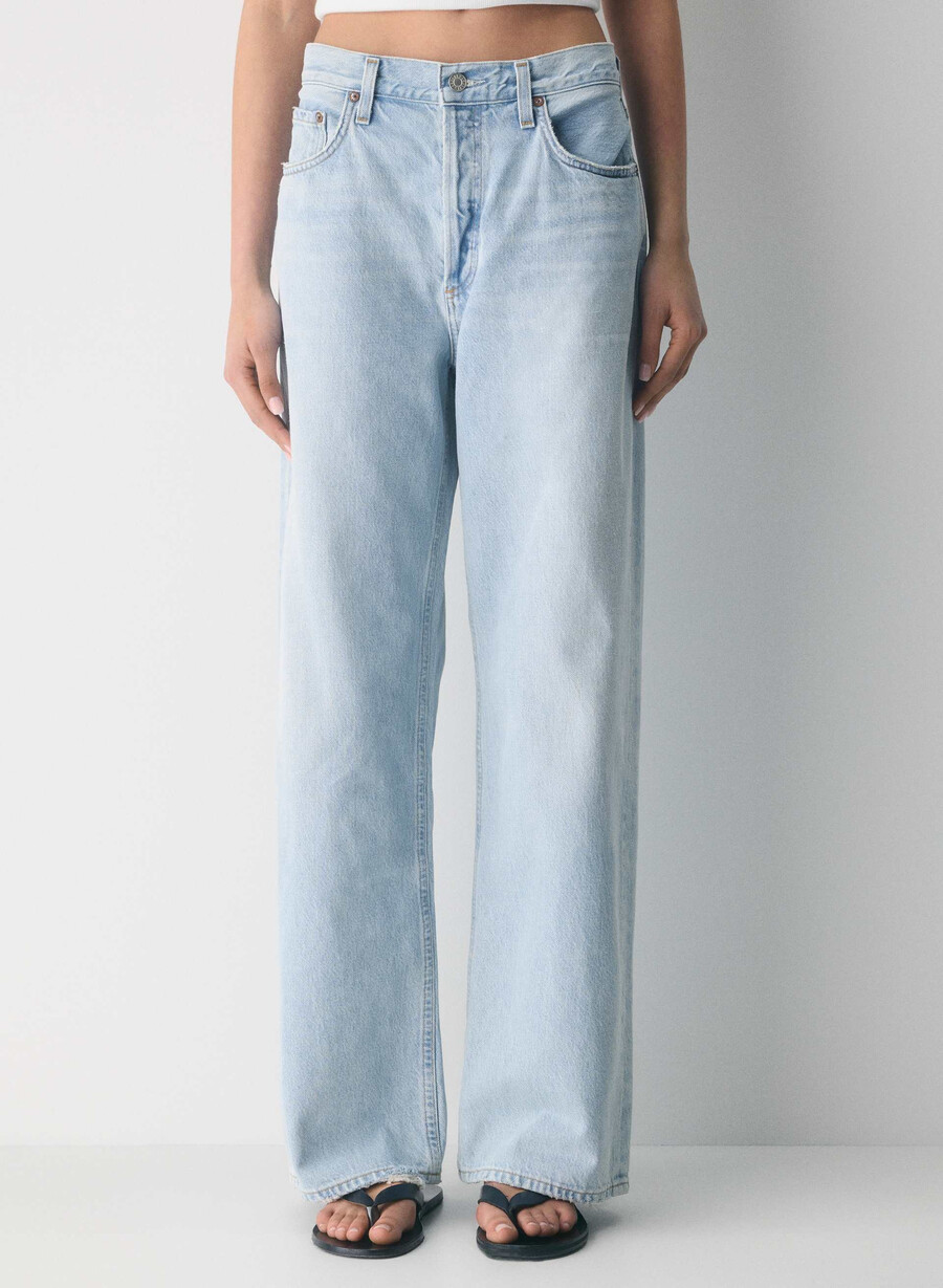 agolde low-slung baggy jeans spark