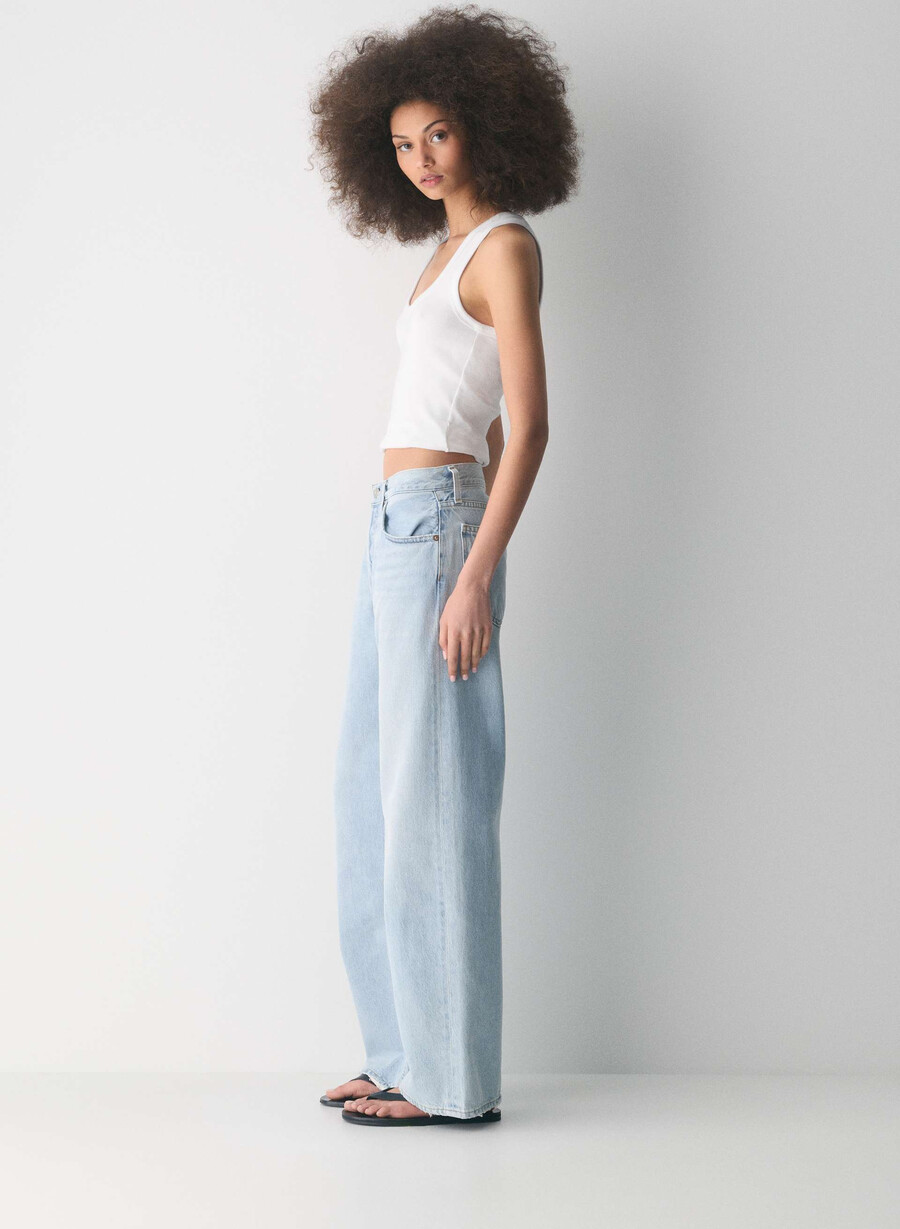 agolde low-slung baggy jeans spark