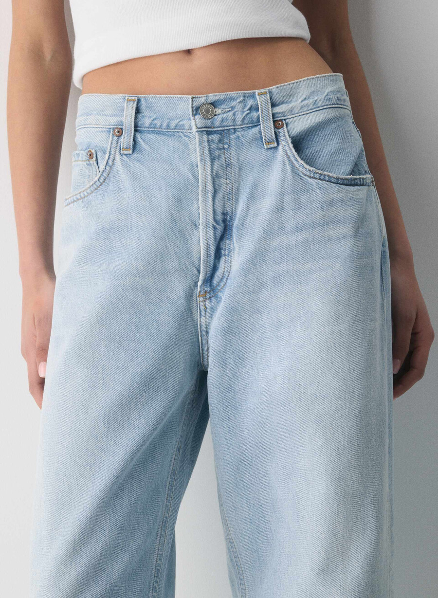 agolde low-slung baggy jeans spark