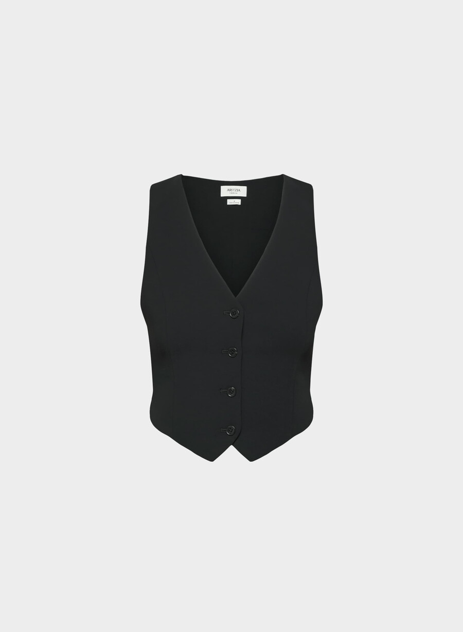 pacino weste – crepette schwarz