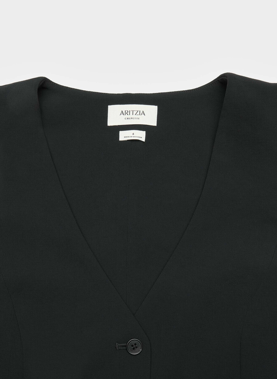 pacino weste – crepette schwarz