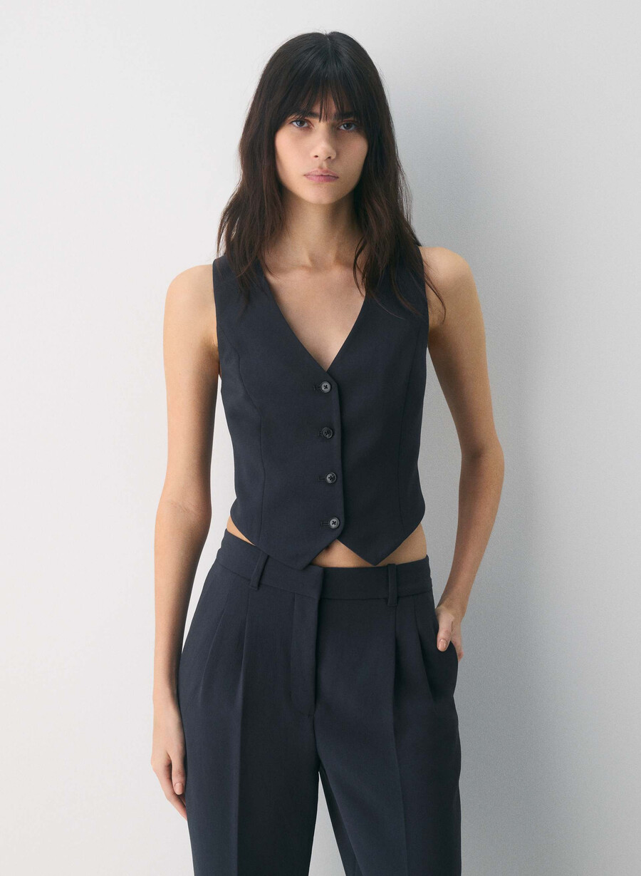 pacino weste - crepette dark night navy