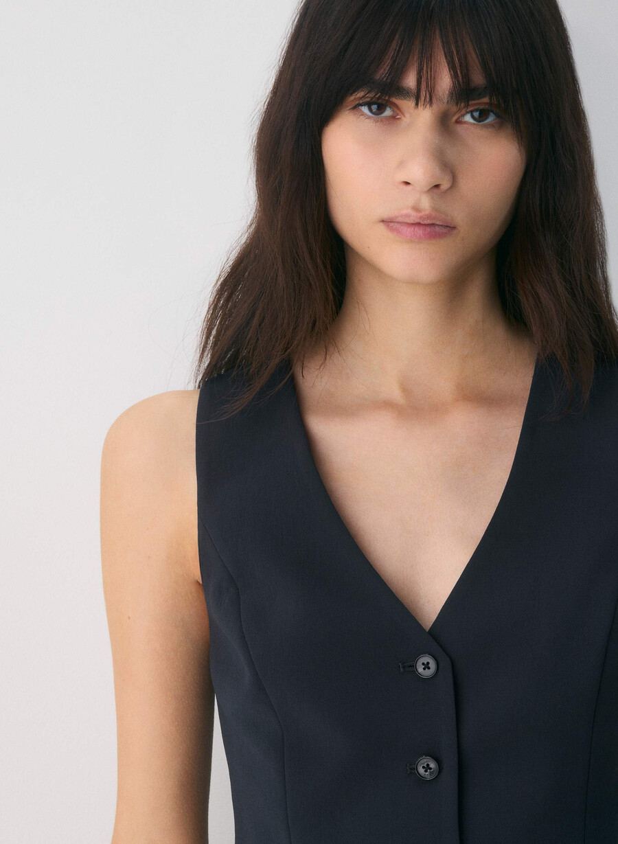 pacino weste - crepette dark night navy