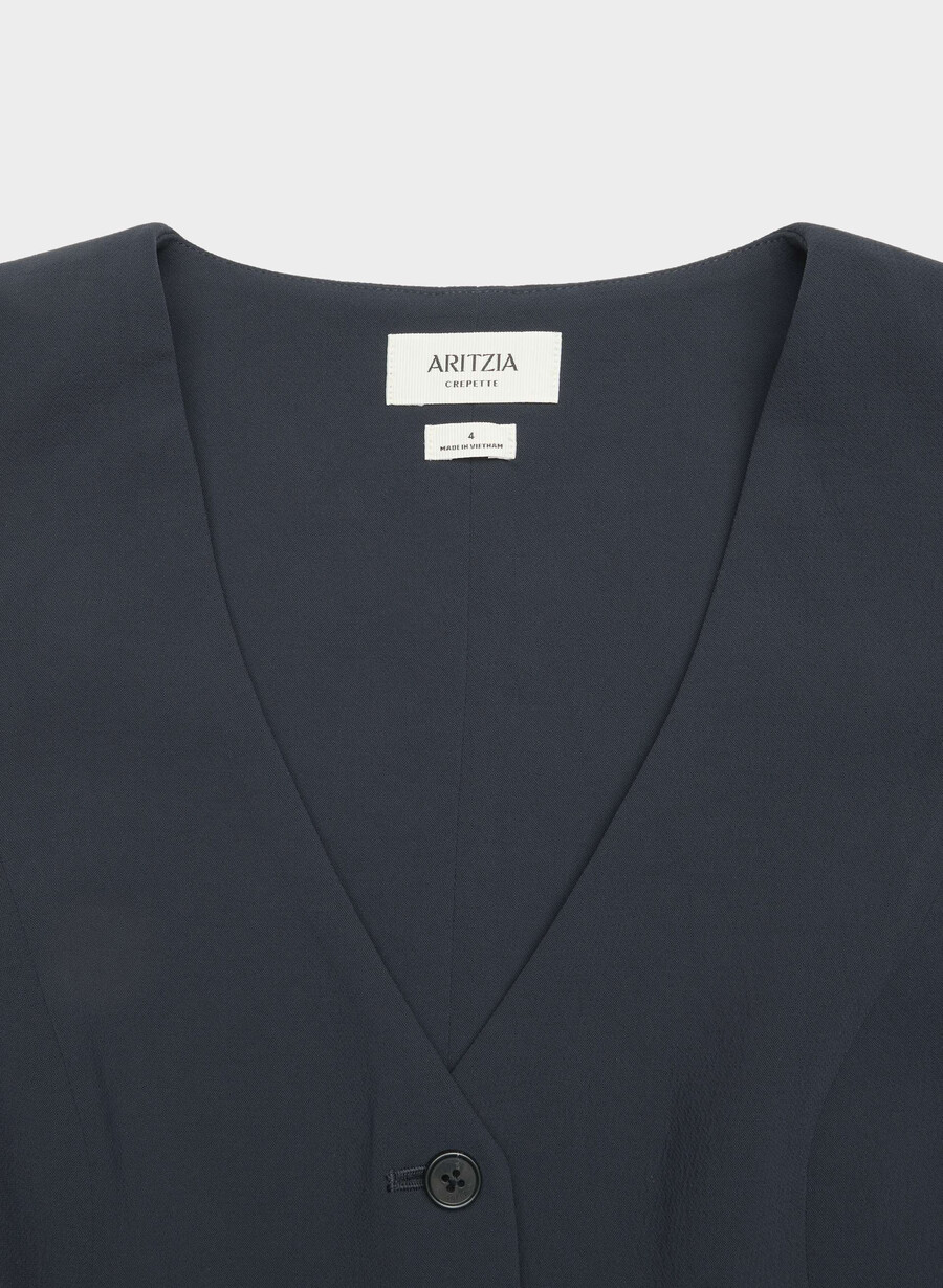 pacino weste - crepette dark night navy