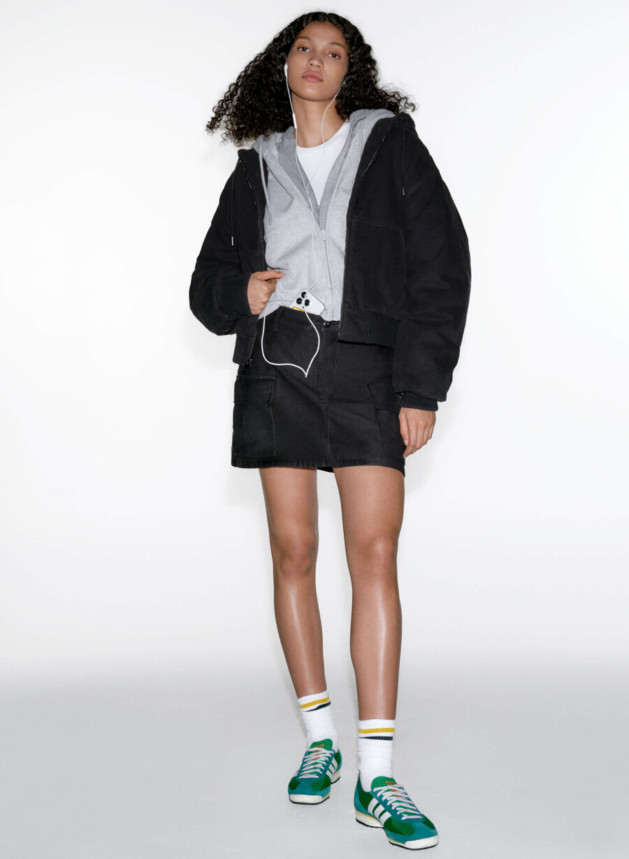 supply cargo micro skirt gd black