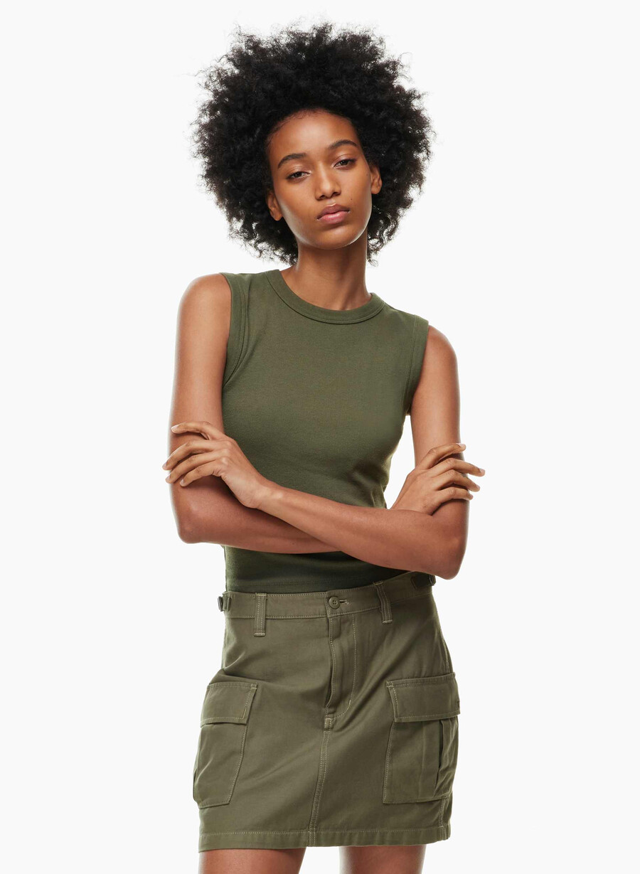 supply cargo micro skirt gd army green