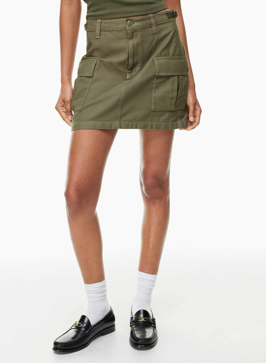 supply cargo micro skirt gd army green