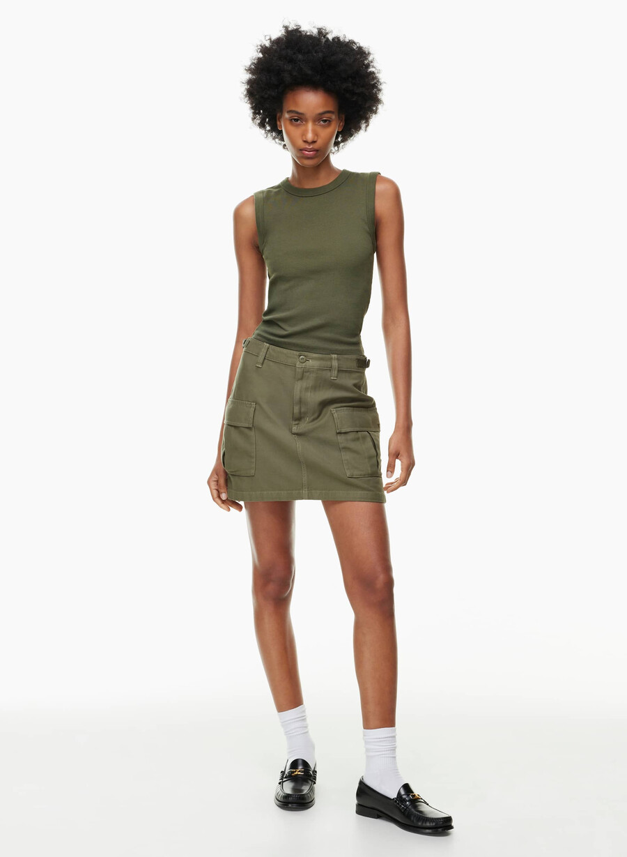 supply cargo micro skirt gd army green