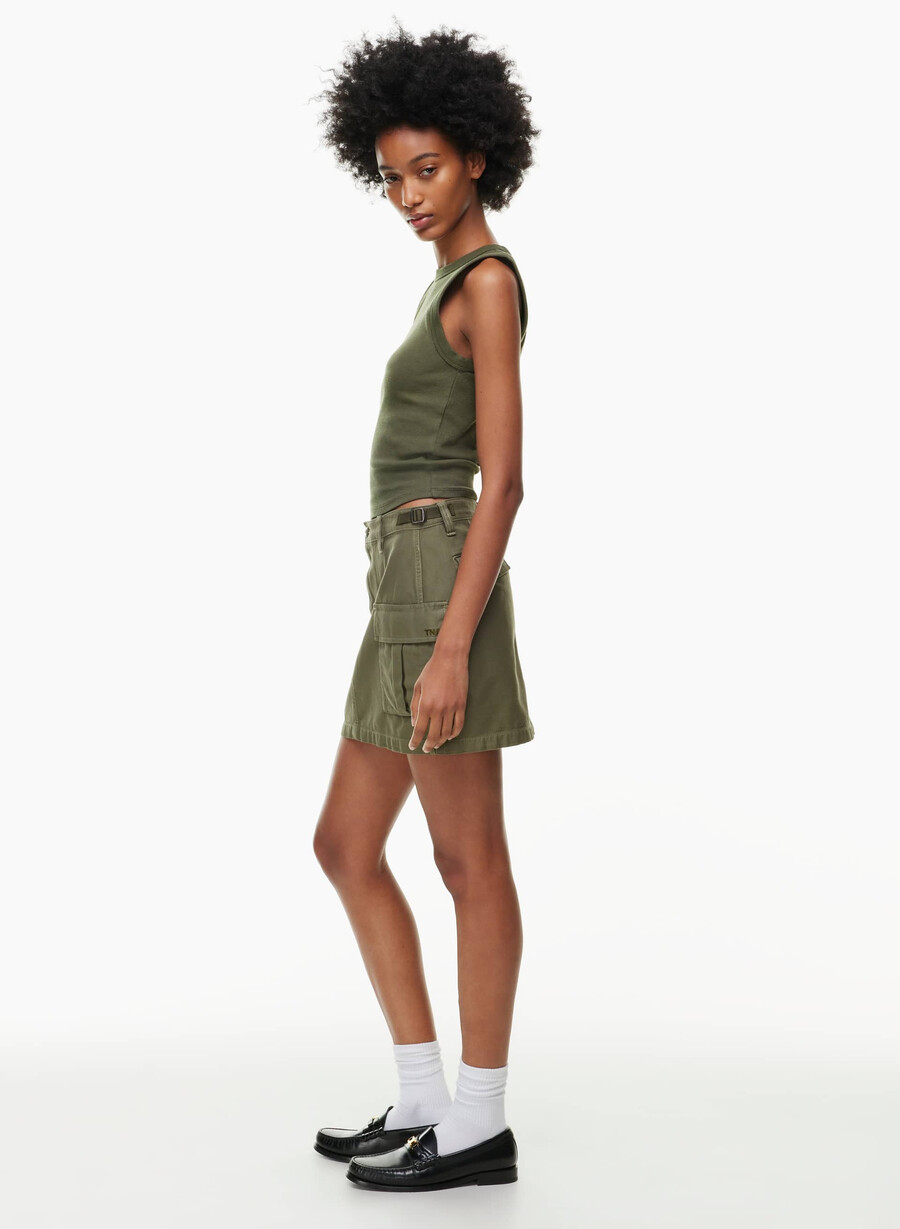 supply cargo micro skirt gd army green