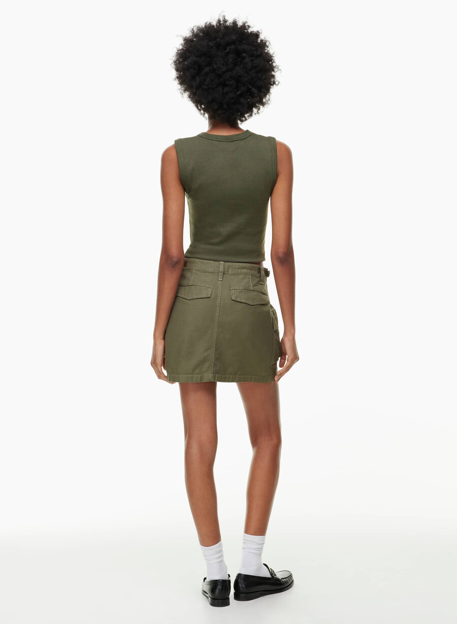 supply cargo micro skirt gd army green